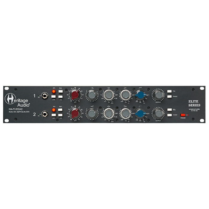 HERITAGE AUDIO HA73EQX2 Elite ´73 Dual Mikrofon Preamfisi / DI / EQ